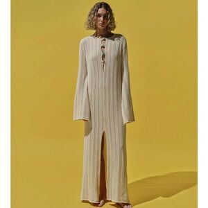 Baobab Collection Cream Knit Swim Coverup